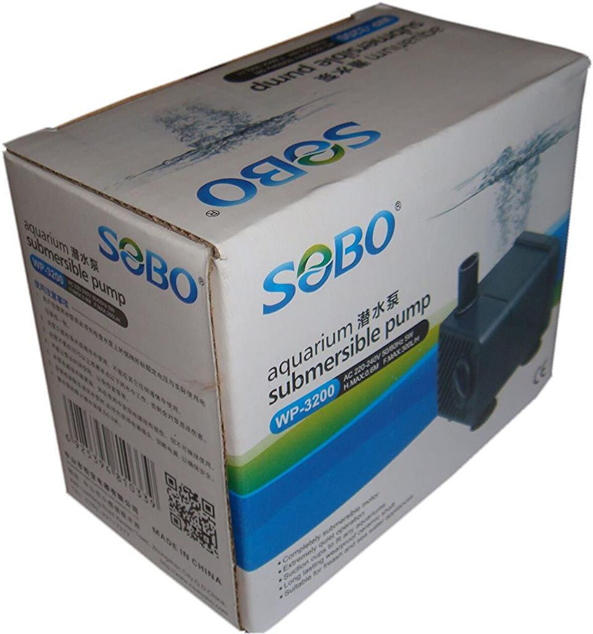 Sobo WP-3200 Akvaryum Kafa Motoru 5W 300 Lt/Saat