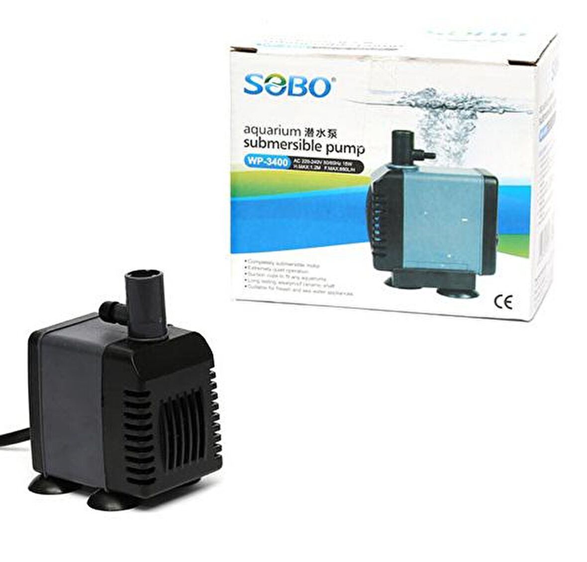 Sobo WP-3400 Akvaryum Kafa Motoru