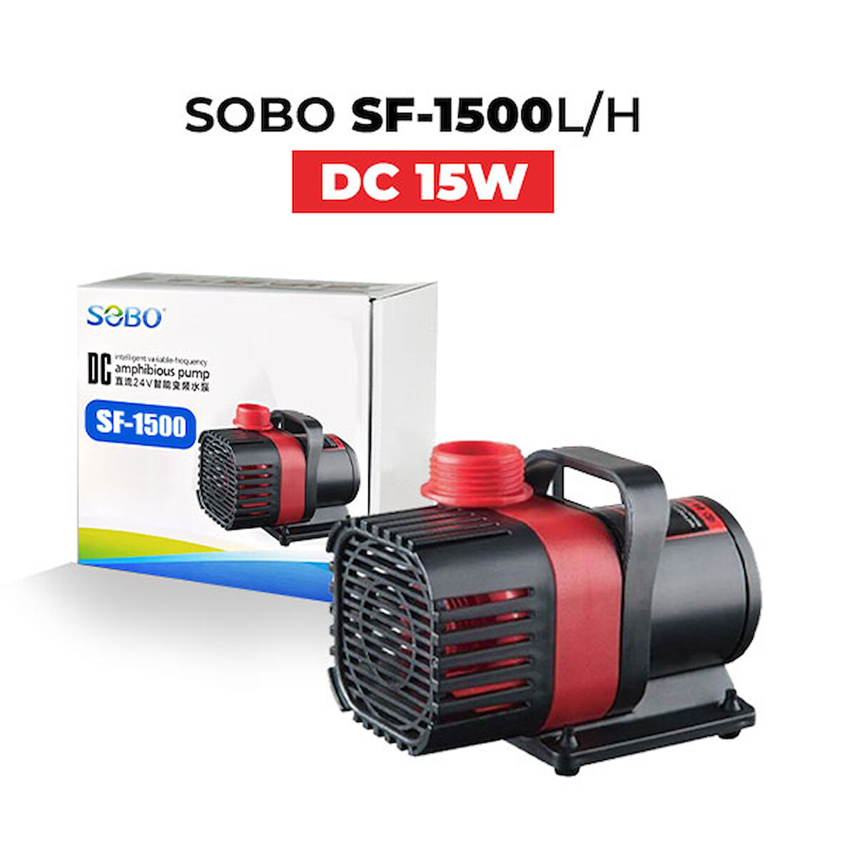 Sobo DC Pompa 15W 1800 LtH 2,8 M