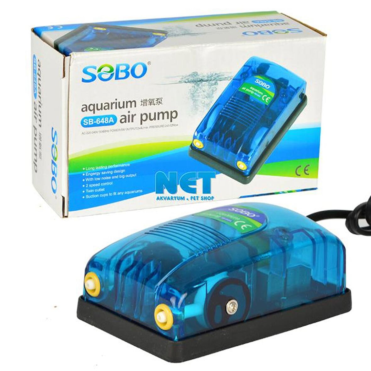 Sobo SB-648A Hava Motoru Çift Çıkış 