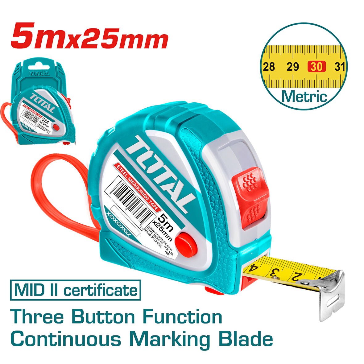METRE 5MT*25MM