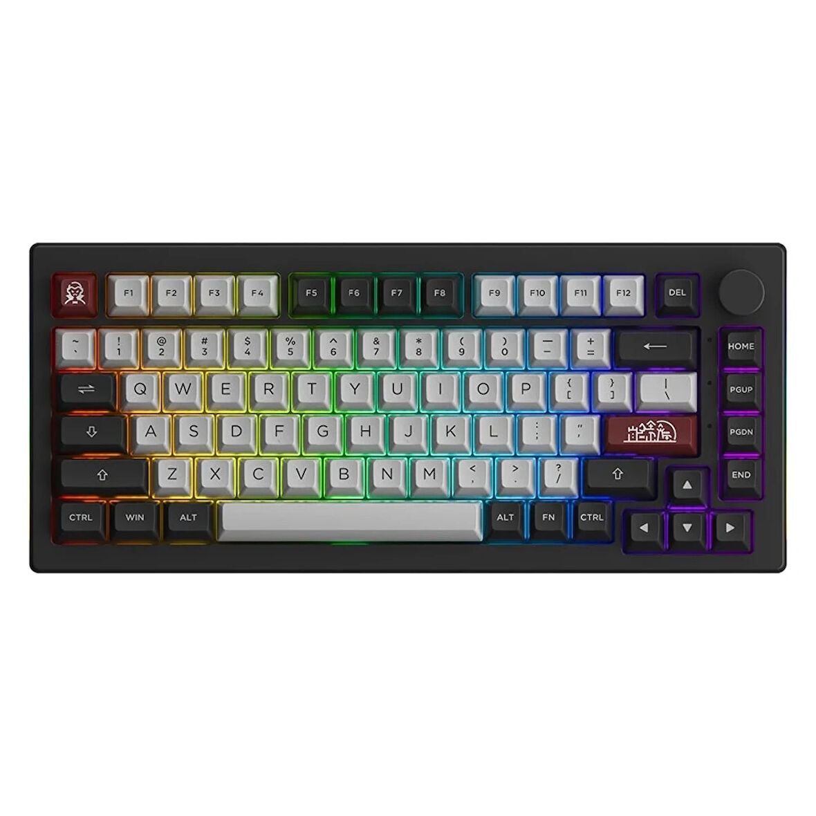 AKKO 5075B Plus Dracula Castle V3 Cream Yellow Pro Switch RGB Kablosuz Hotswap Mekanik Gaming Klavye