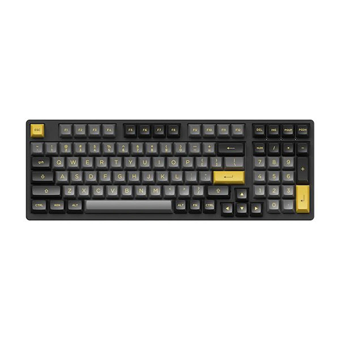 AKKO 3098B Plus Black – Gold RGB Kablosuz Hotswap Mekanik Gaming Klavye