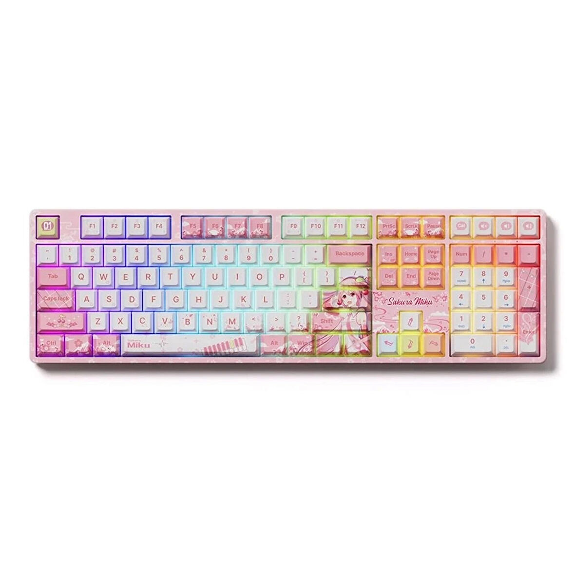 AKKO Sakura Miku 5108B Plus RGB Kablosuz Hotswap Mekanik Gaming Klavye