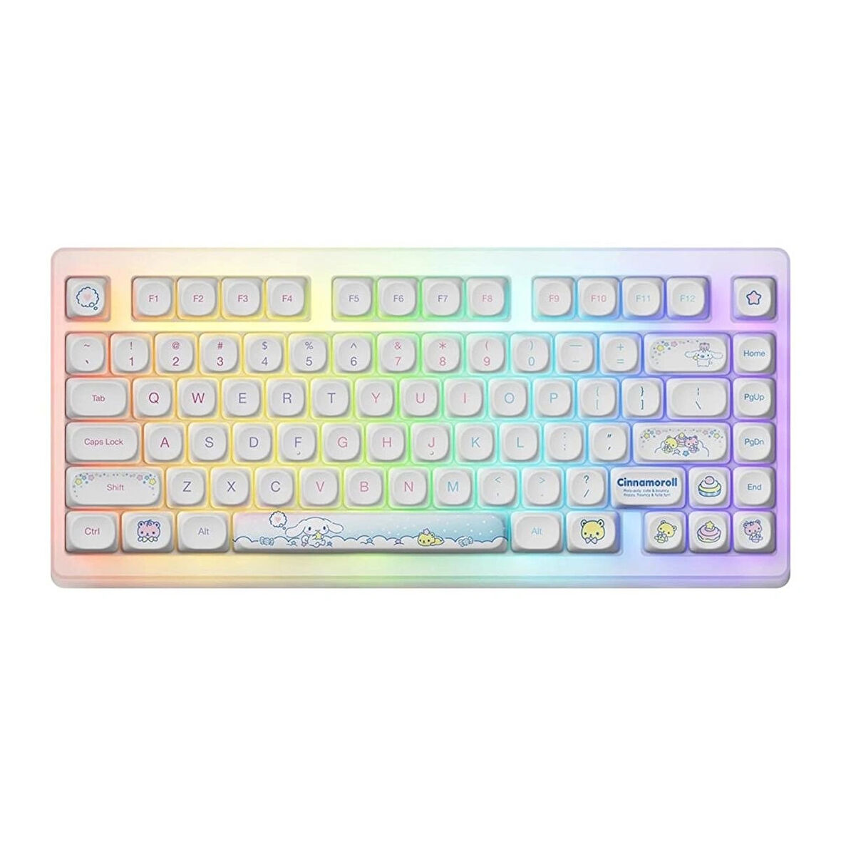 AKKO x Cinnamoroll ACR TOP75B Özel Seri V3 Piano Pro Switch RGB Kablosuz Hotswap Mekanik Gaming Klavye