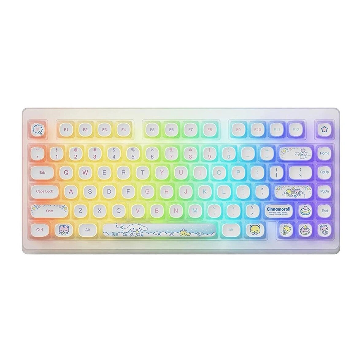 AKKO x Cinnamoroll ACR TOP75B Özel Seri Creamy Cyan Switch RGB Kablosuz Hotswap Mekanik Gaming Klavye