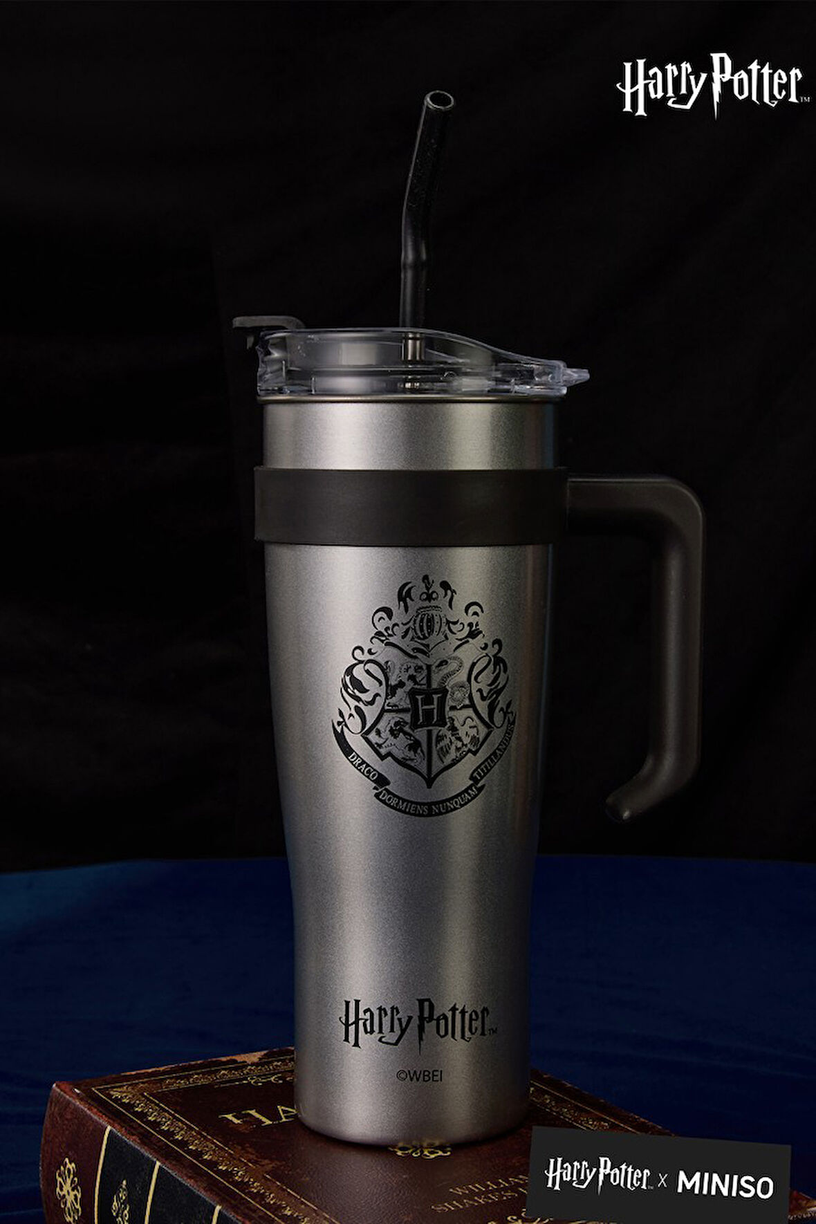 Harry Potter Lisanslı Pipetli Tutacaklı Termos (1600ml)