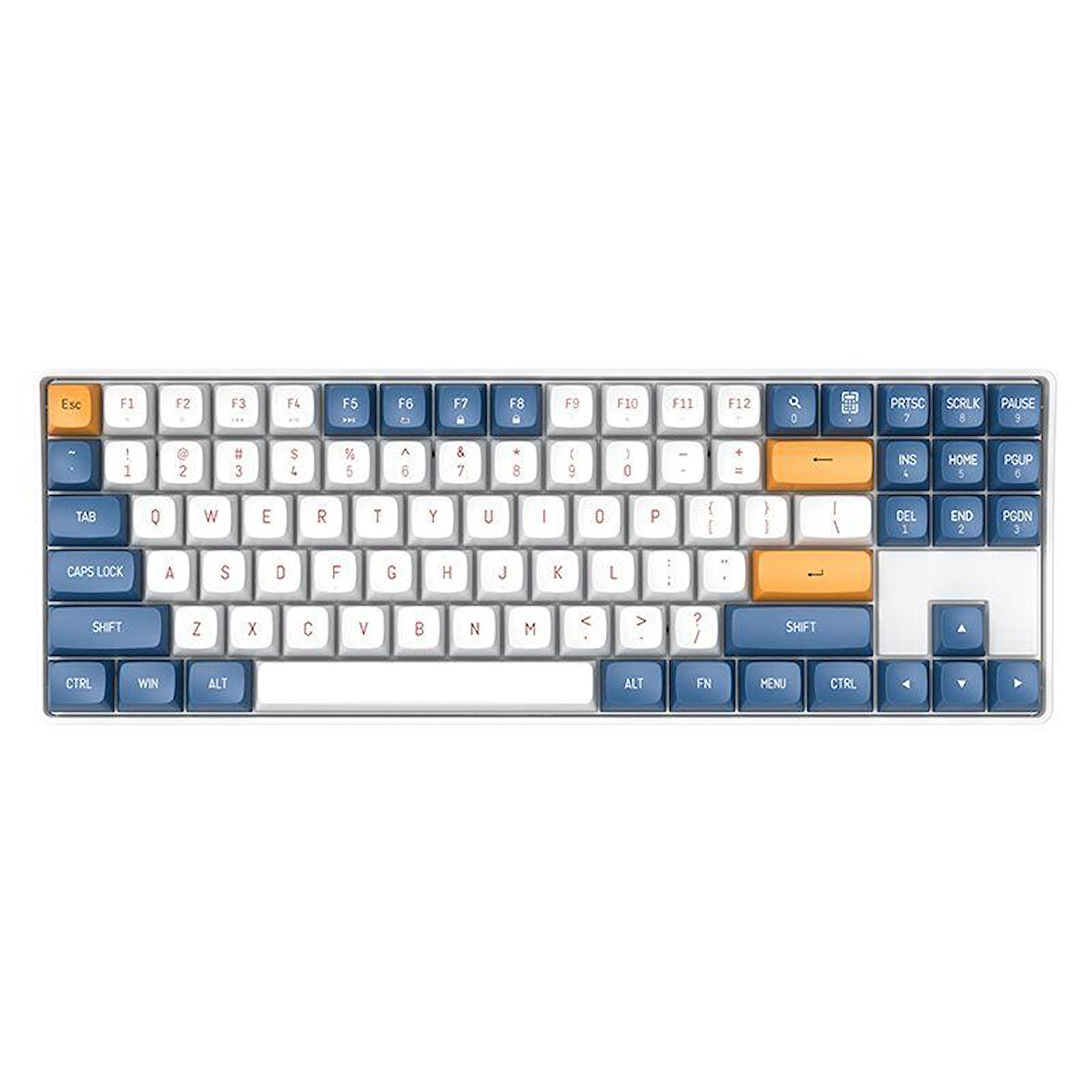 AIGO A87 Starry Blue Mekanik Klavye Yellow Switch (İngilizce)