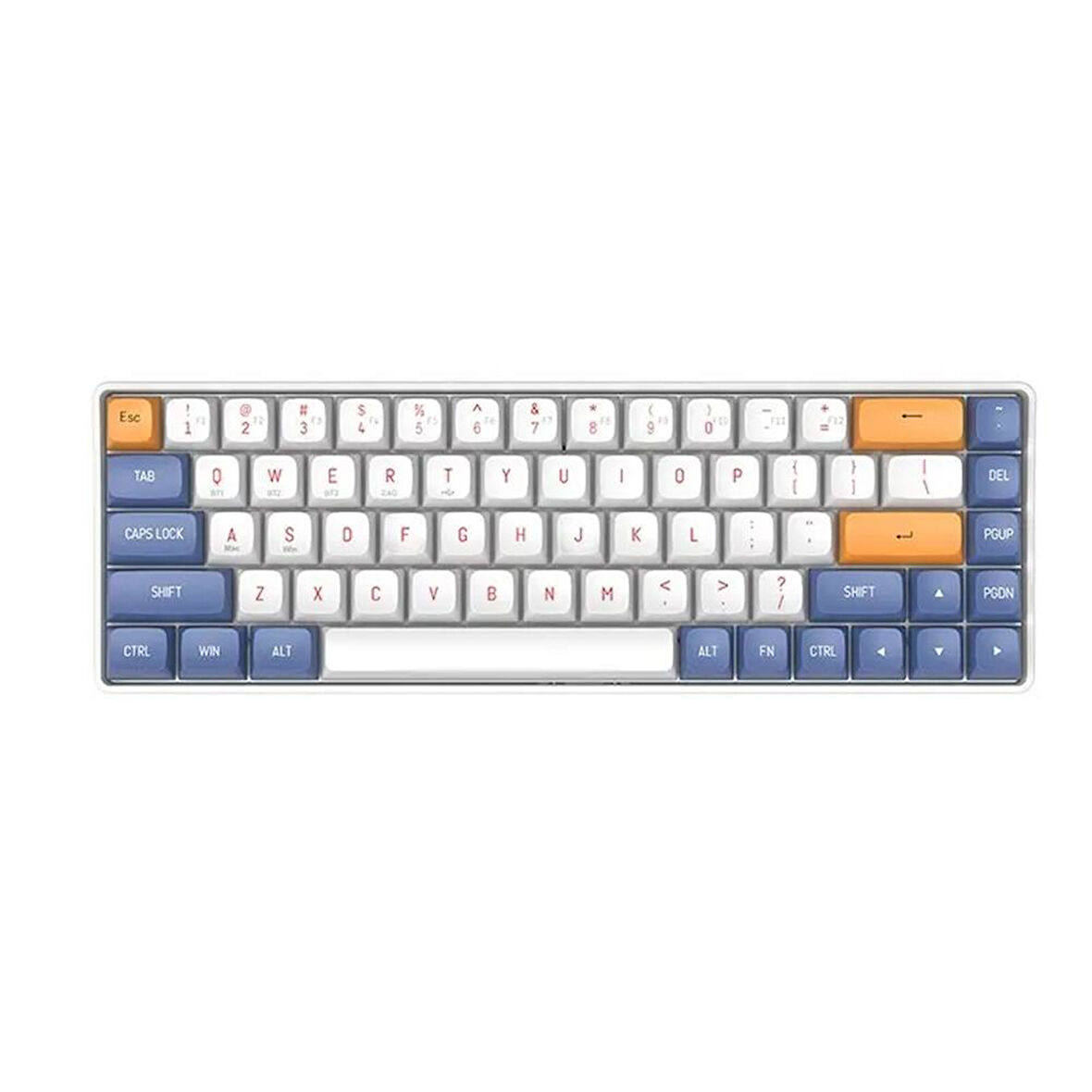 AIGO A68 Starry Blue Yellow Switch Mekanik Kablosuz Gaming Klavye (İngilizce)
