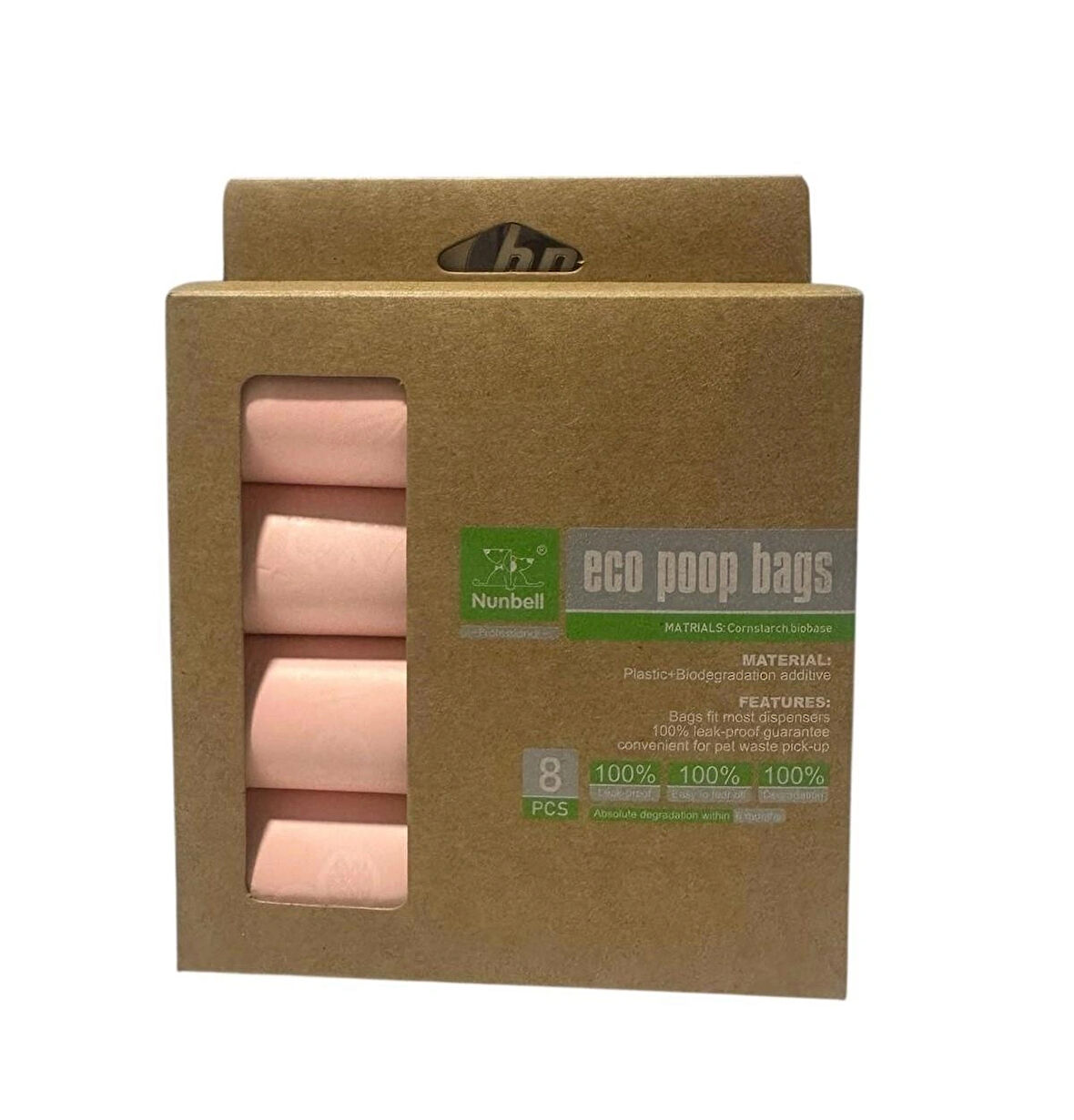 Nunbell 8 Rulo Köpek Kaka Poşeti