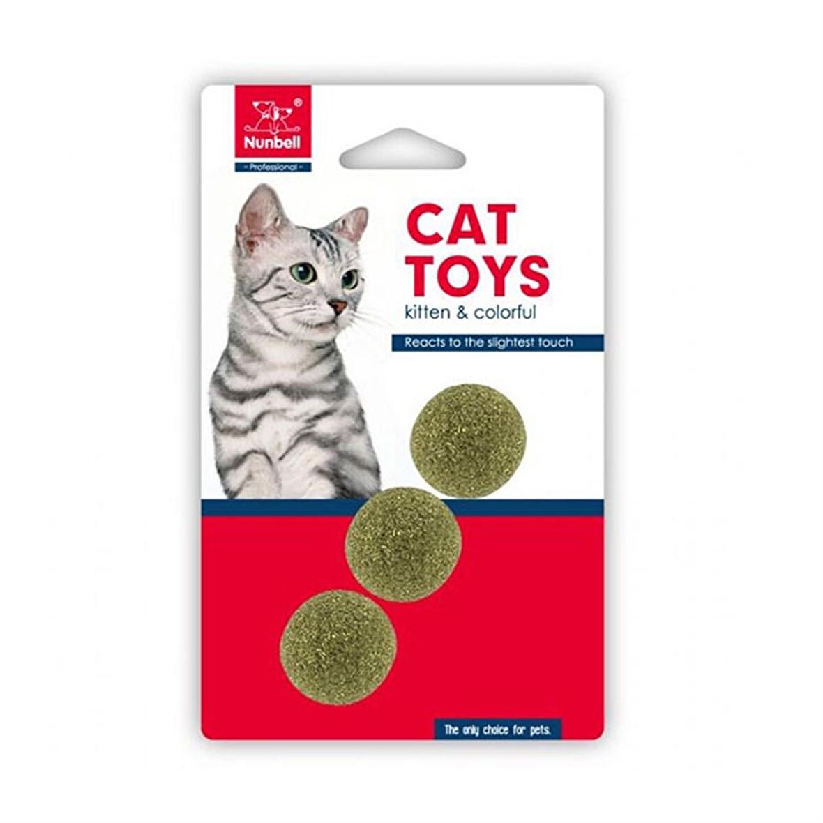 Nunbell Catnip Top Kedi Oyuncağı 2,5cm 3'lü