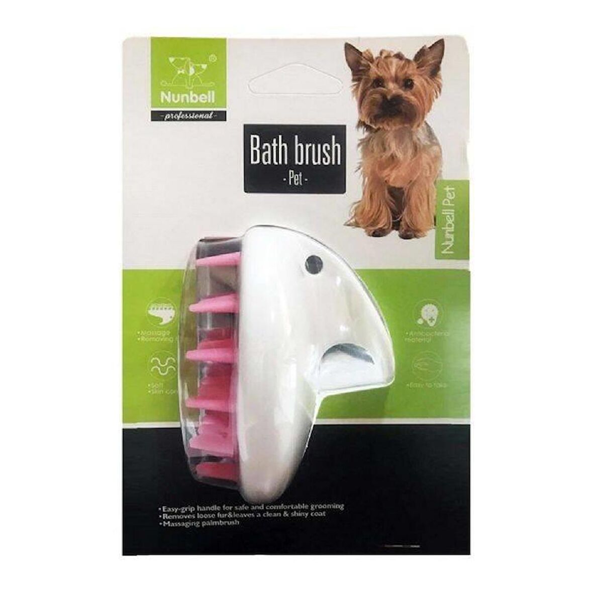 NUNBELL KEDİ KÖPEK MASAJ VE YIKAMA FIRÇASI