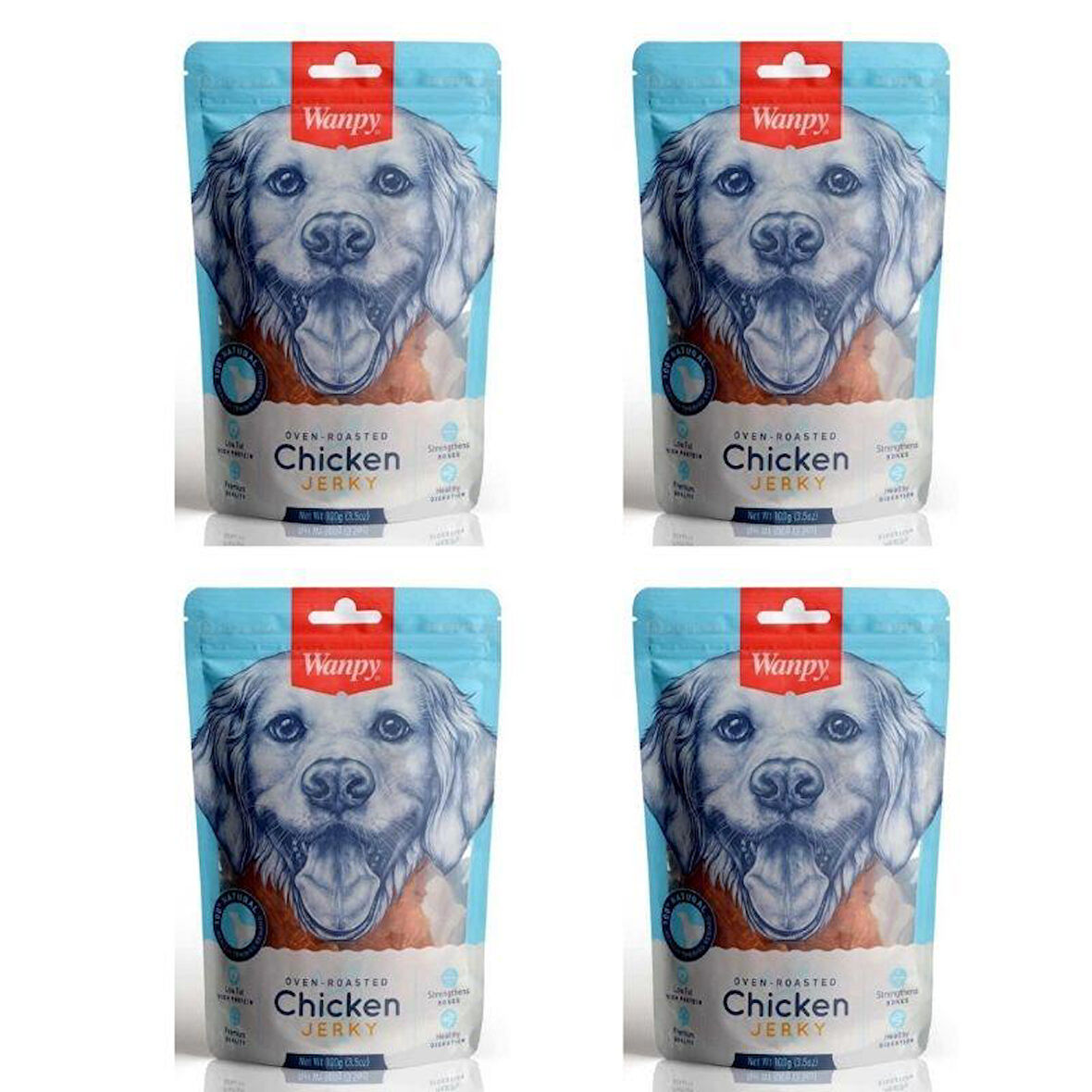 Wanpy Gerçek Tavuk Fileto Köpek Ödülü 100 gr x 4 Adet
