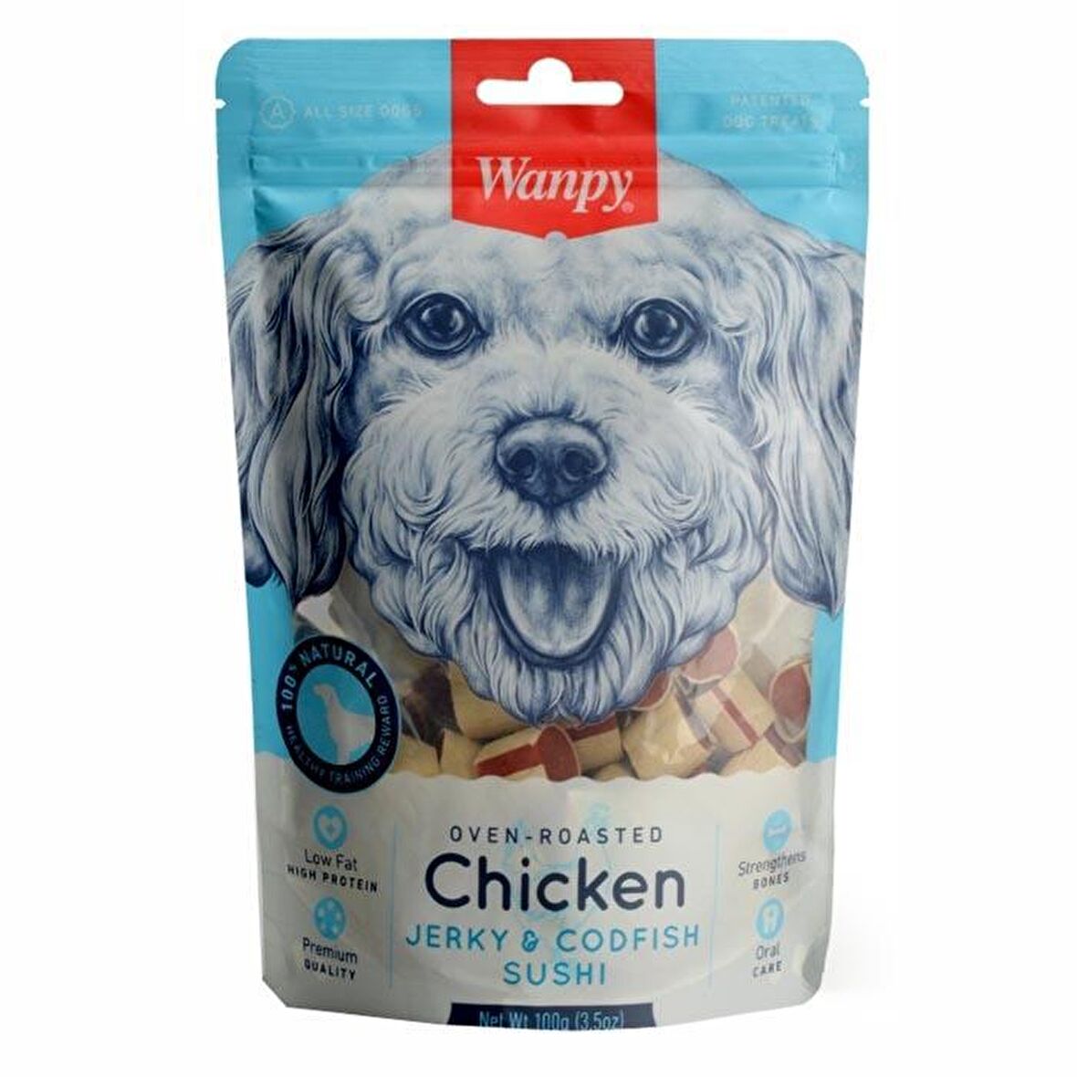 Wanpy Balık - Tavuklu Yetişkin Ödül Maması 100 gr 