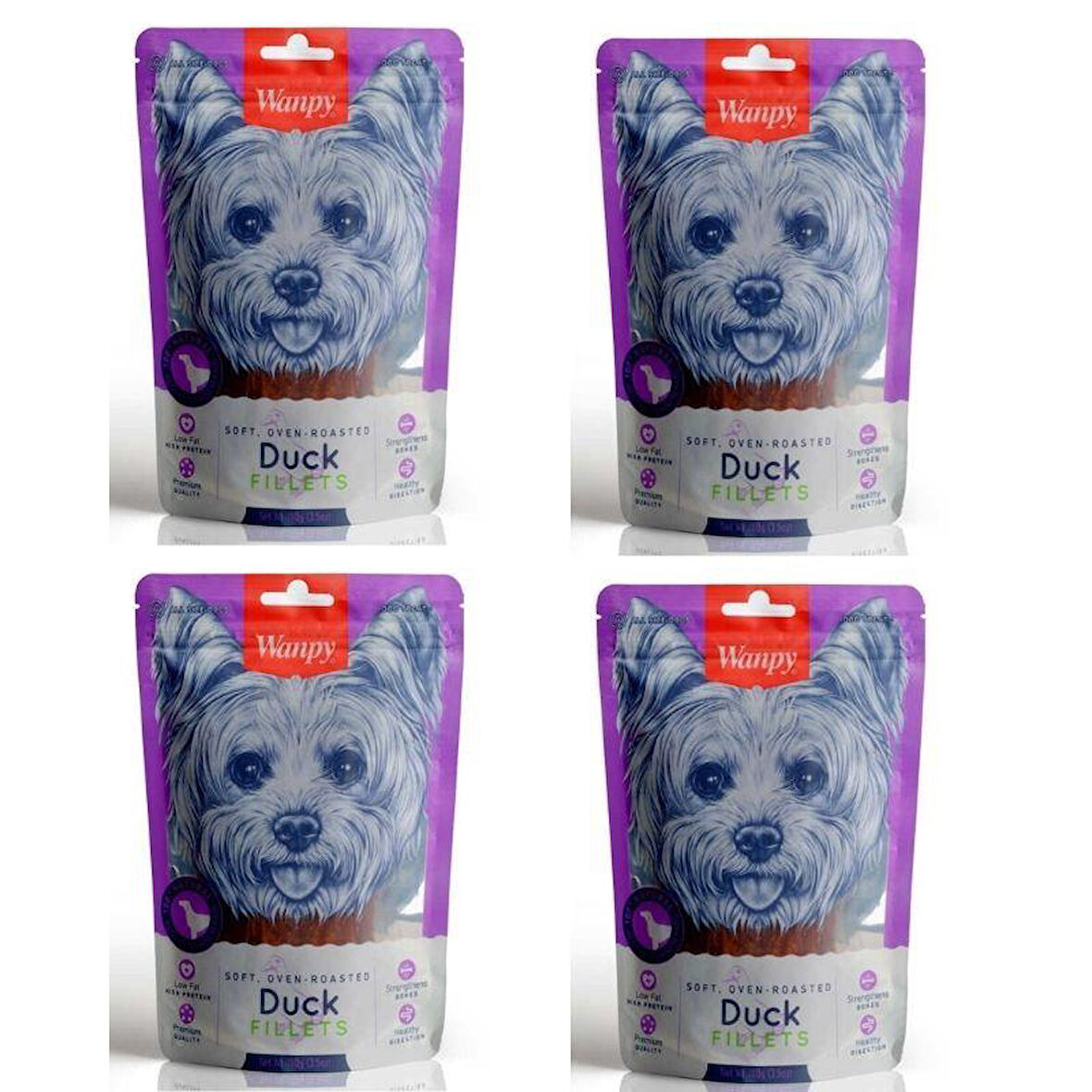 Wanpy Gerçek Ördek Fileto Köpek Ödülü 100 gr x 4 Adet