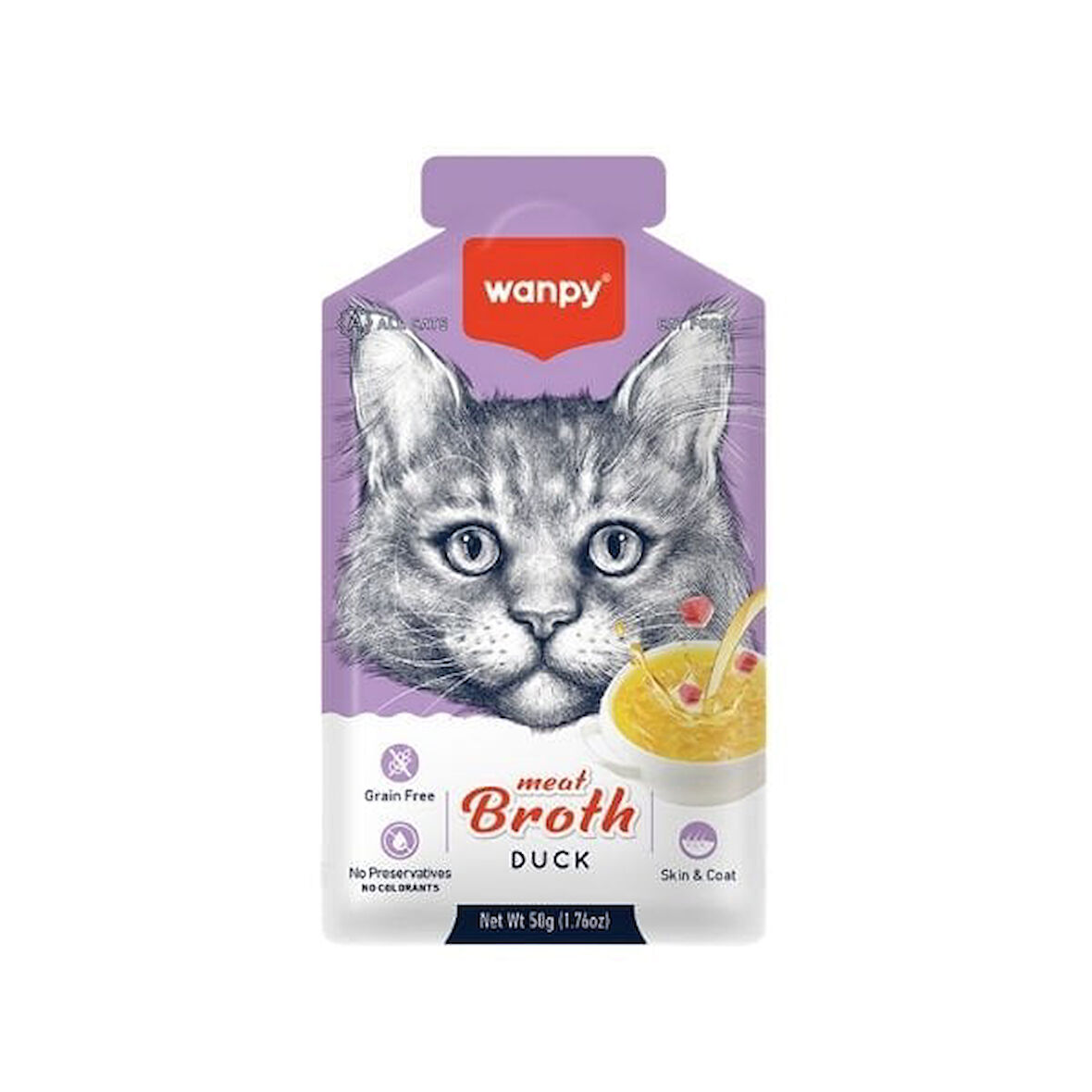 Wanpy Ördek Etli Tahılsız Kedi Çorbası 50 Gr