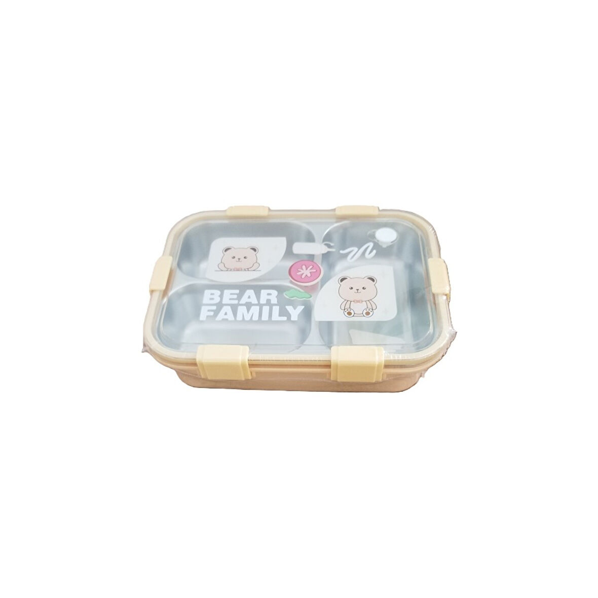 AKILLIELMA -LAXSON BESLENME KABI ÇELİK İTHAL BEAR FAMİLY SARI 97088 0885