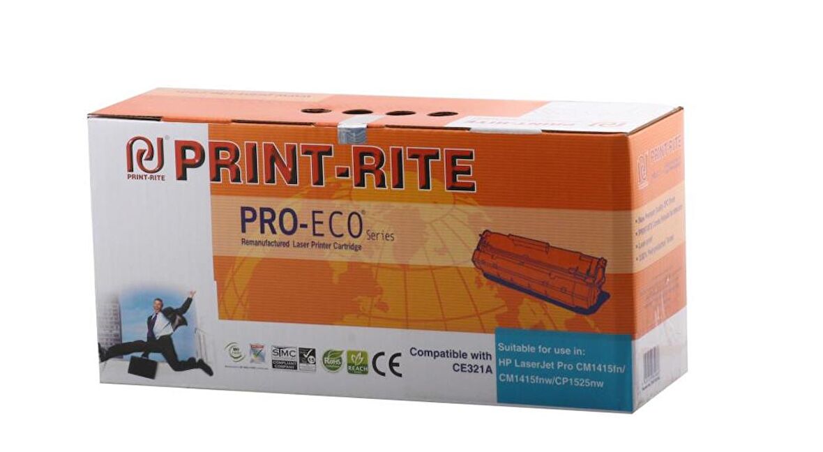 Print-Rite Hp CE321A Mavi Muadil Toner CM1415 CM1525