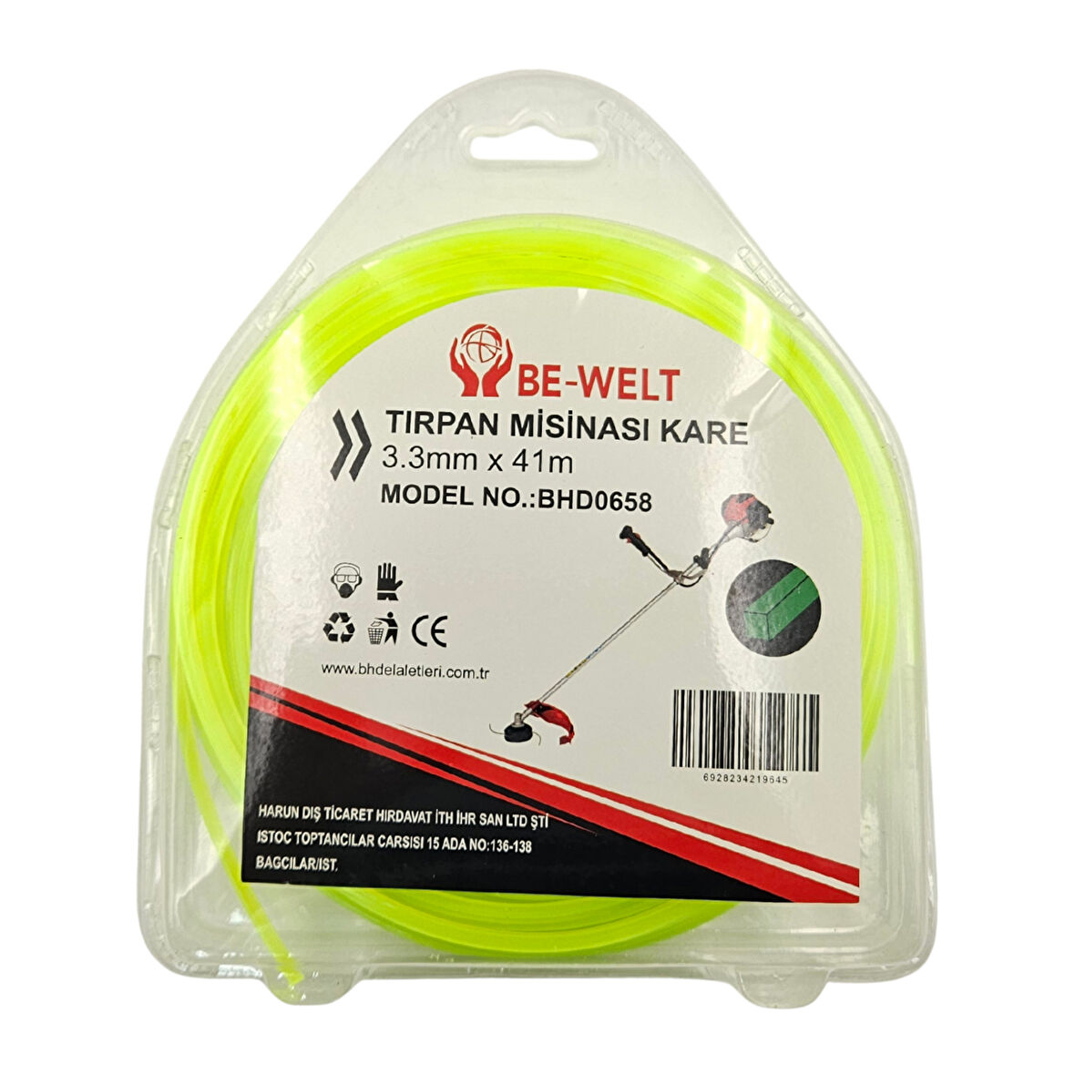 Fixonic B.H.D BHD00658 3.3mm 41m Kare Tırpan Misina