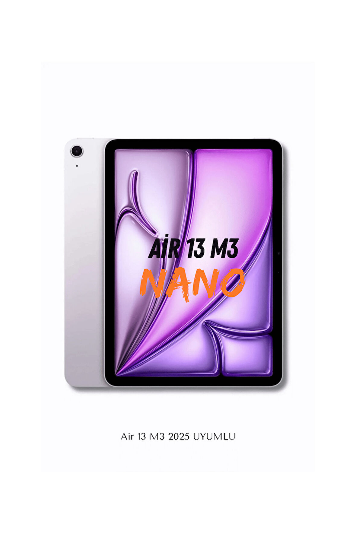 iPad Air 13 M3 2025 Uyumlu Fuchsia Blue Nano Ekran Koruyucu Ultra İnce Screen Protector