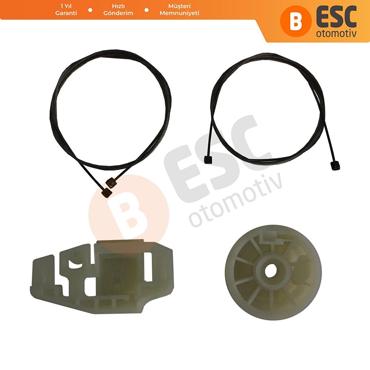 Renault Modus İçin Sağ Ön Kapı Cam Kriko Tamir Seti