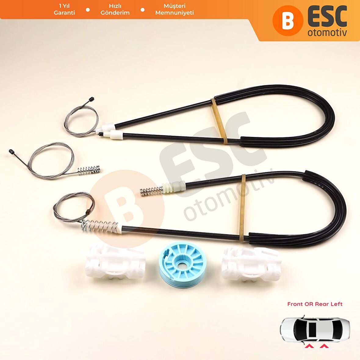 Ford GALAXY İçin Sol Ön veya Arka Kapı Cam Kriko Tamir Seti