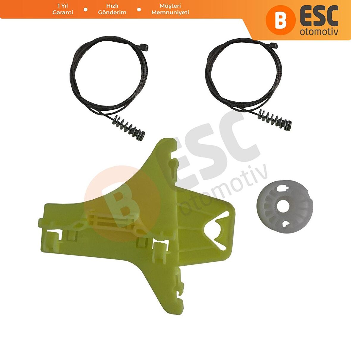 VW Tiguan (5N) 2007-On İçin Arka Sağ Cam Kriko Tamir Seti