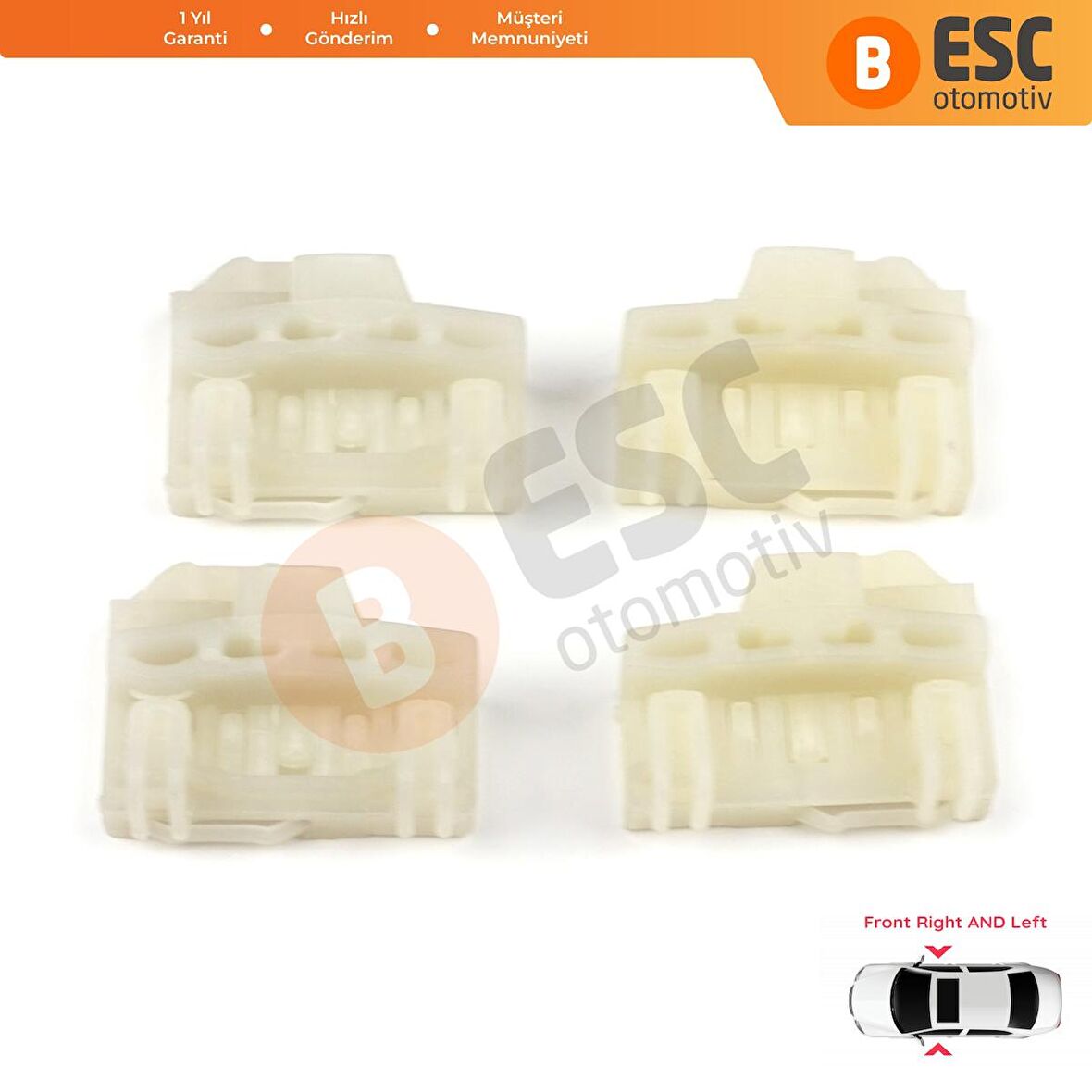 Audi A4 B5 İçin 4 Adet Cam Kaldırma Mekanizması Tamir Klipsi