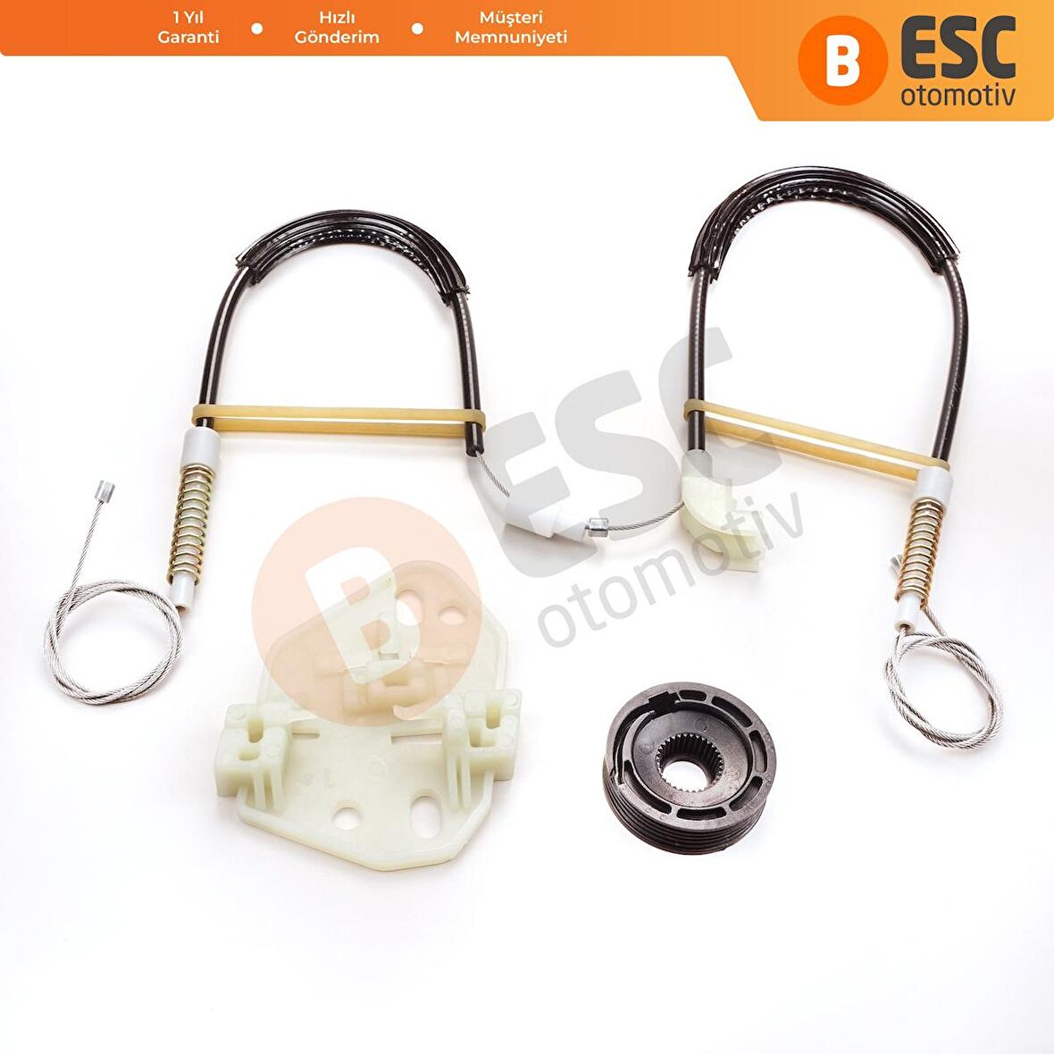 Ford Escort 1995-1999 İçin Sol Ön Kapı Cam Kriko Tamir Seti 91AB14A389C 91ABA23201BF