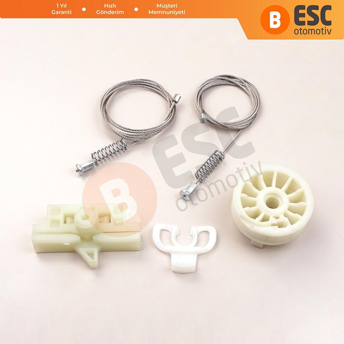 Fiat Grande Punto Evo 199 Için Ön Sol Cam Kriko Tamir Seti 51723318