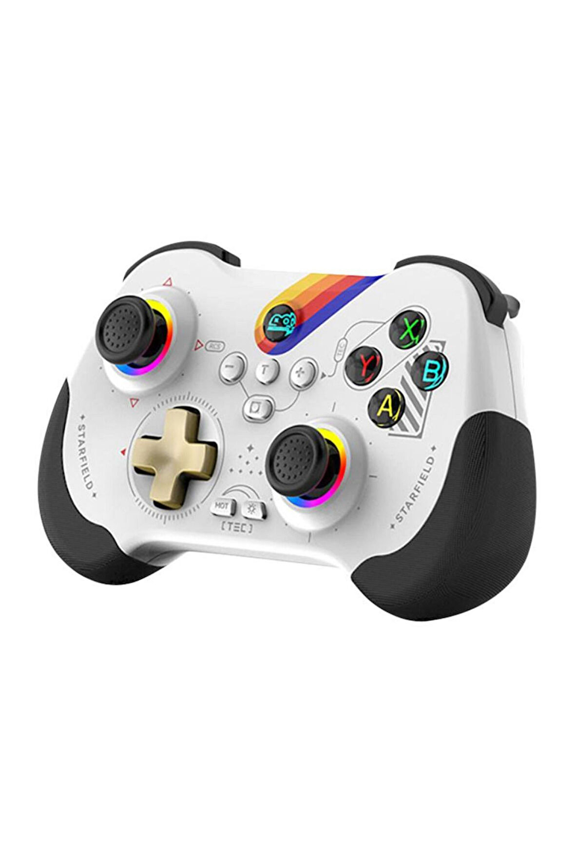 Z01 PC/PS4/PS3/IOS/Switch/Android Telefon TV Tablet Titreşimli RGB Bluetooth Joystick Gamepad