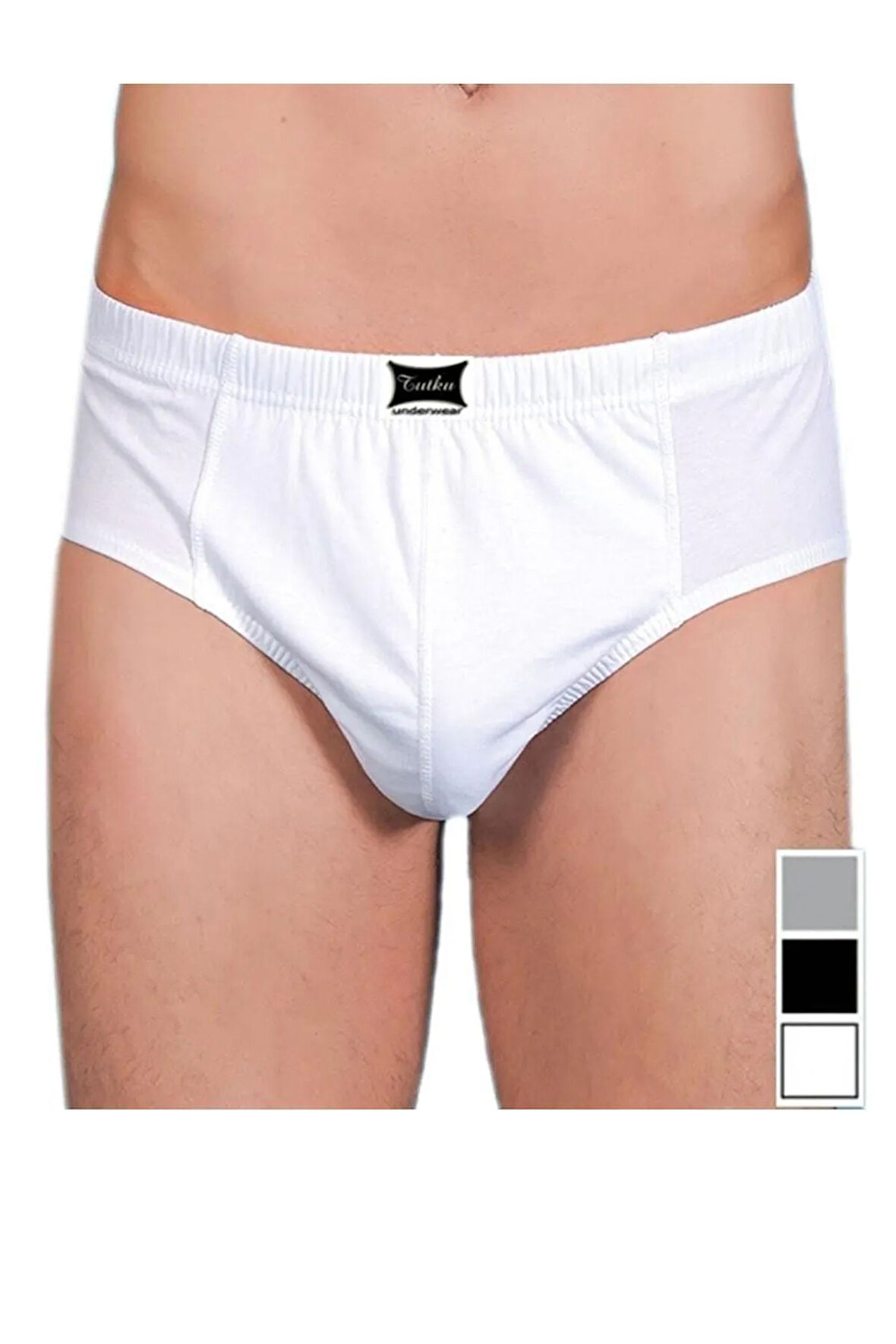 Erkek Beyaz Iç Giyim Pamuklu Slip Külot Don 6'lı Paket