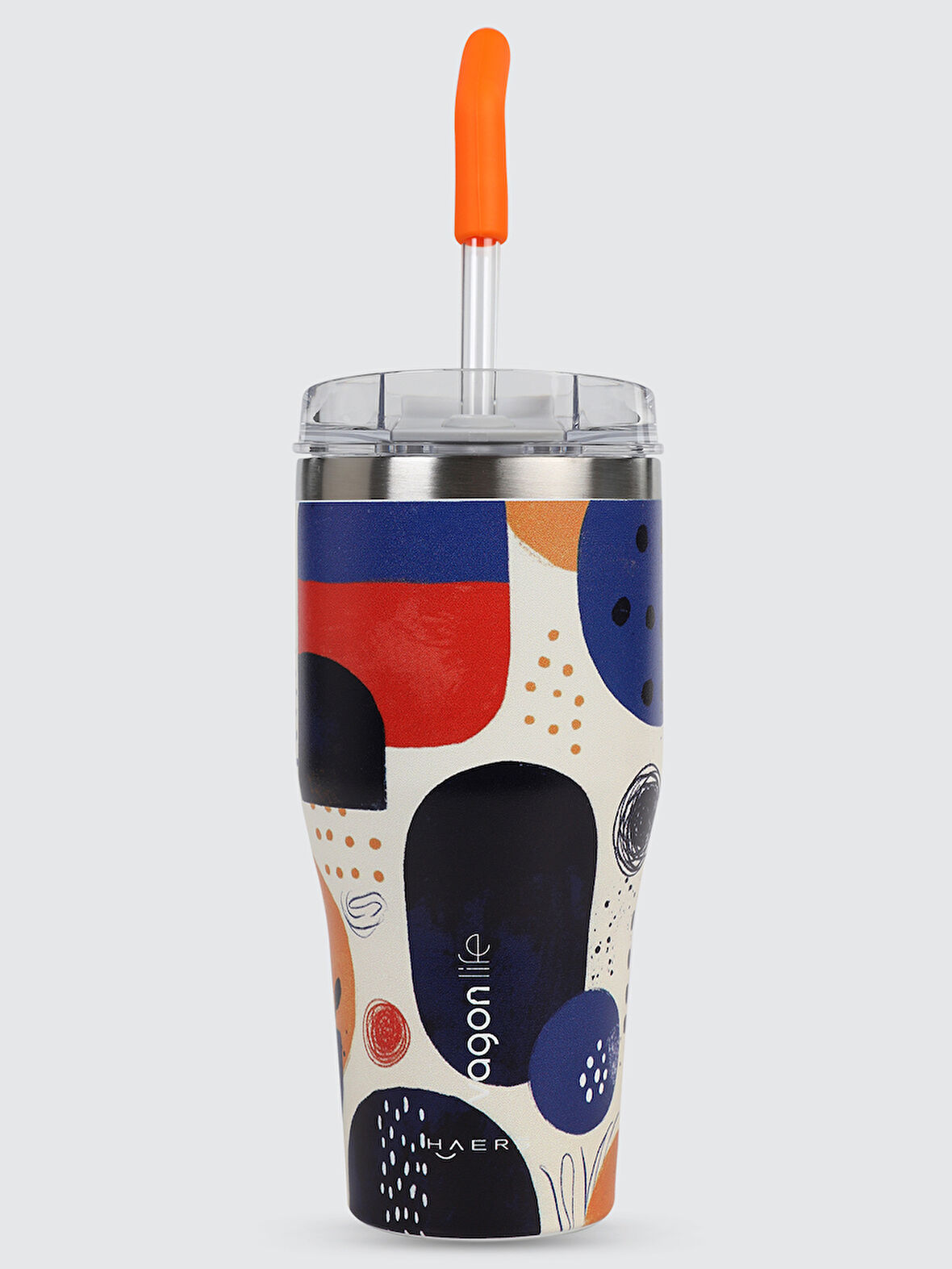 Vagonlife Pipetli Çelik Termos Matara 670 ml Lacivert