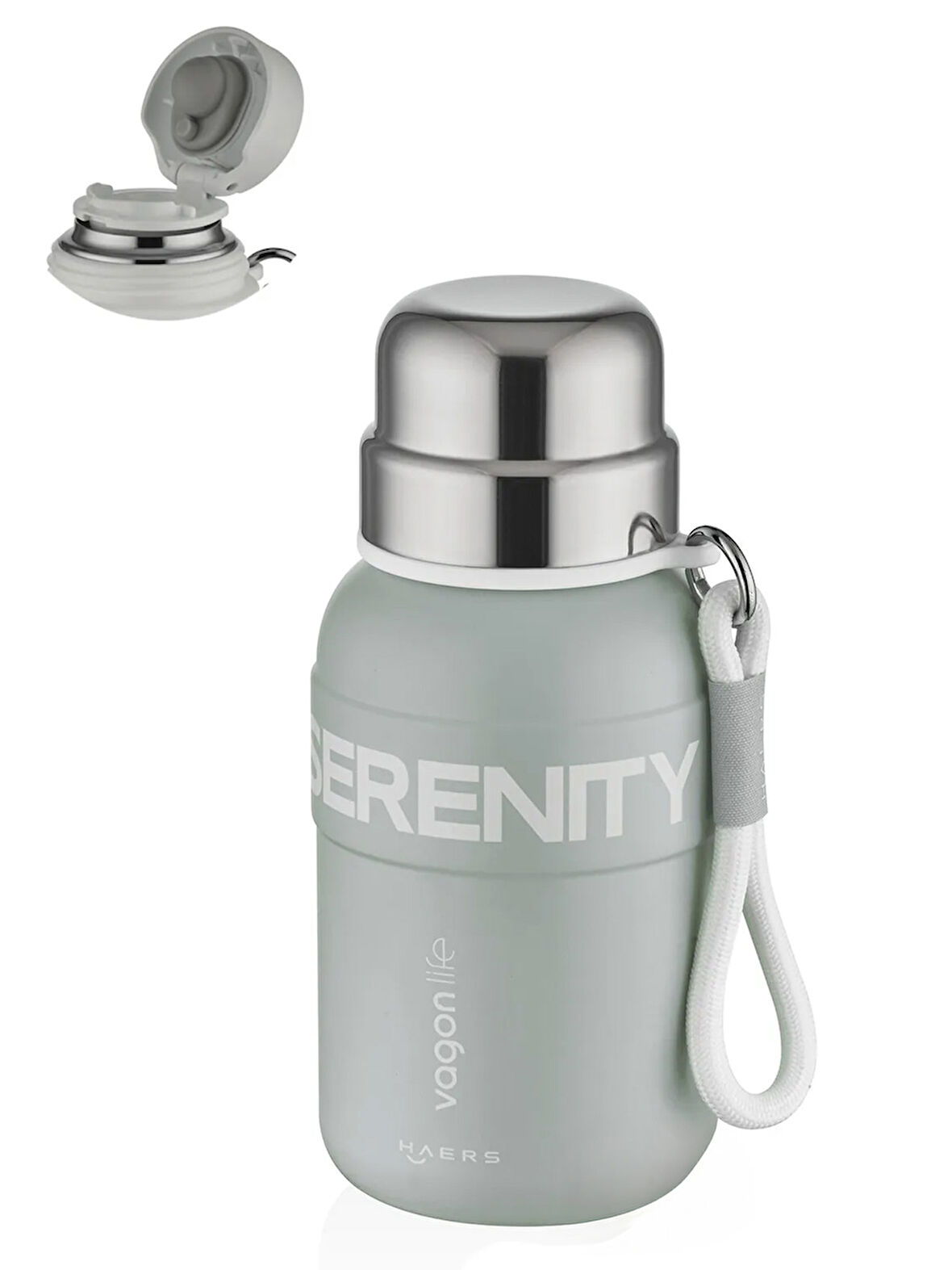 Vagonlife Çelik Termos Matara 600 ml Mavi