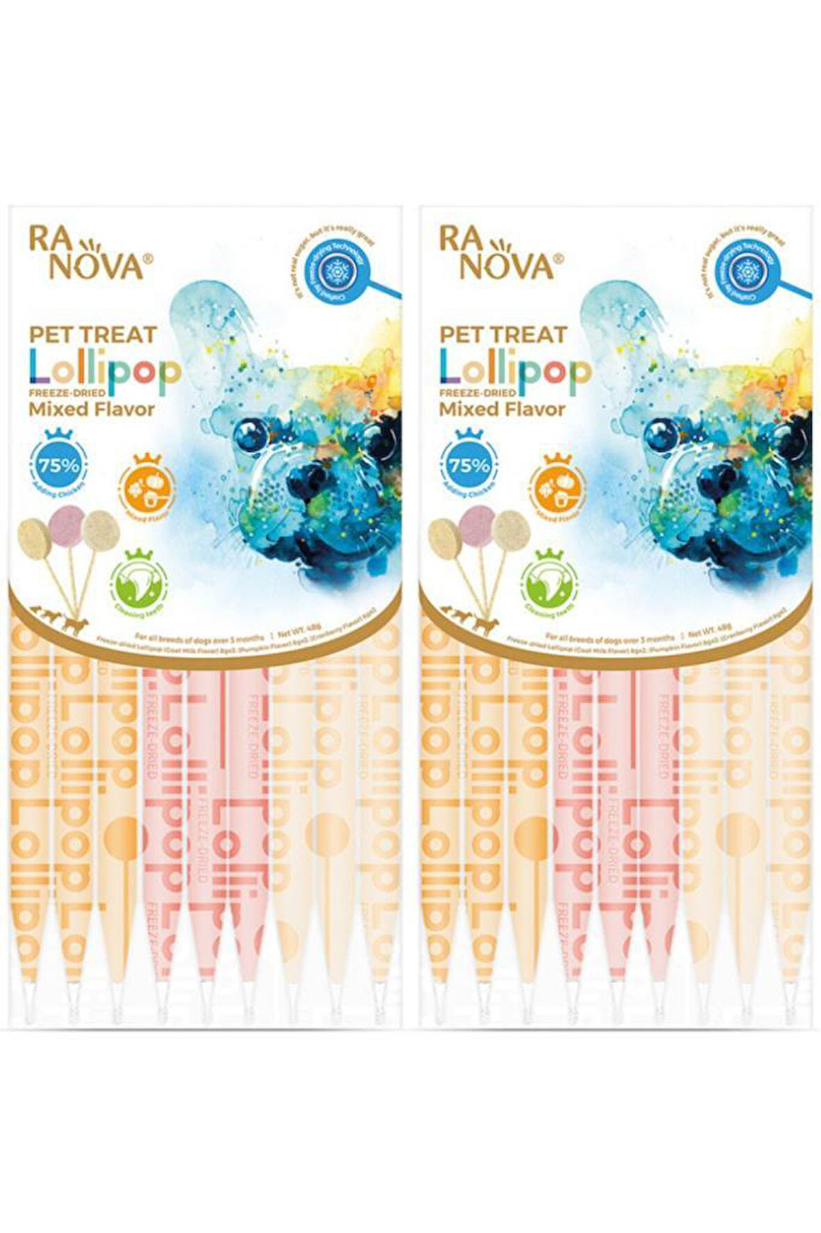 Ranova Köpekler için Karışık Lezzetli Lolipop 8gr 6'lı Paket - 2 Adet