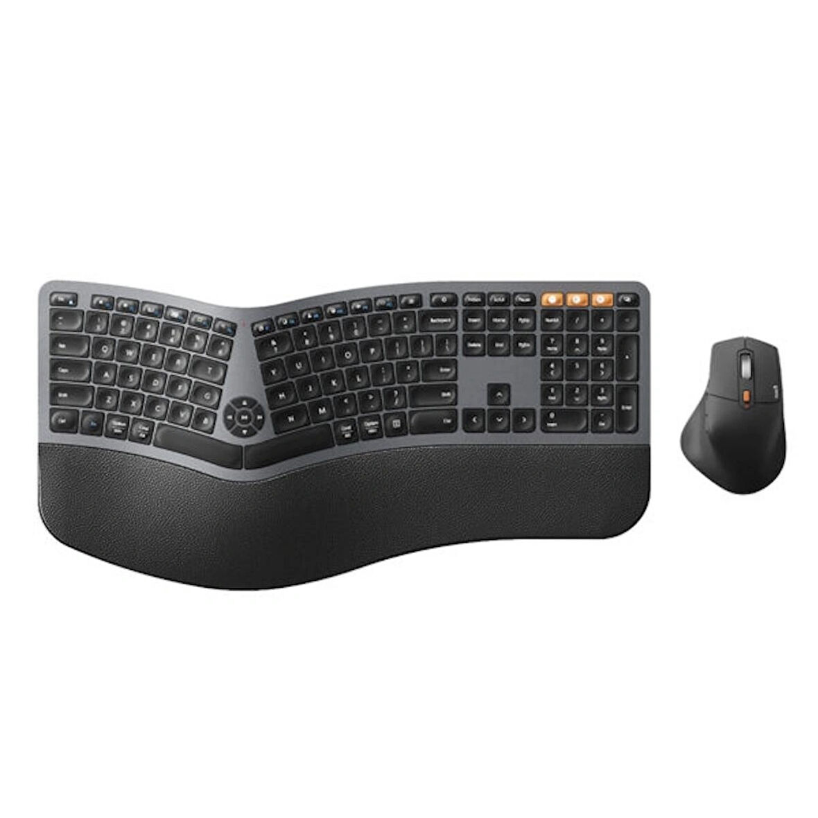 ProtoArc EKM01 Plus Siyah Gri Kablosuz Klavye Mouse Seti (CP013399)