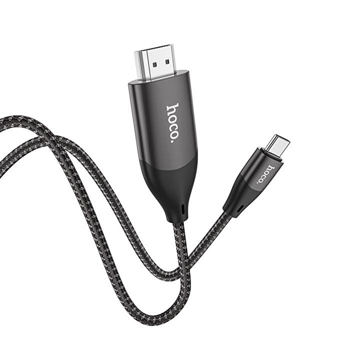 HOCO UA16 Type-C to HDMI 4K 30hz Ses ve Görüntü Aktarma Kablosu SİYAH