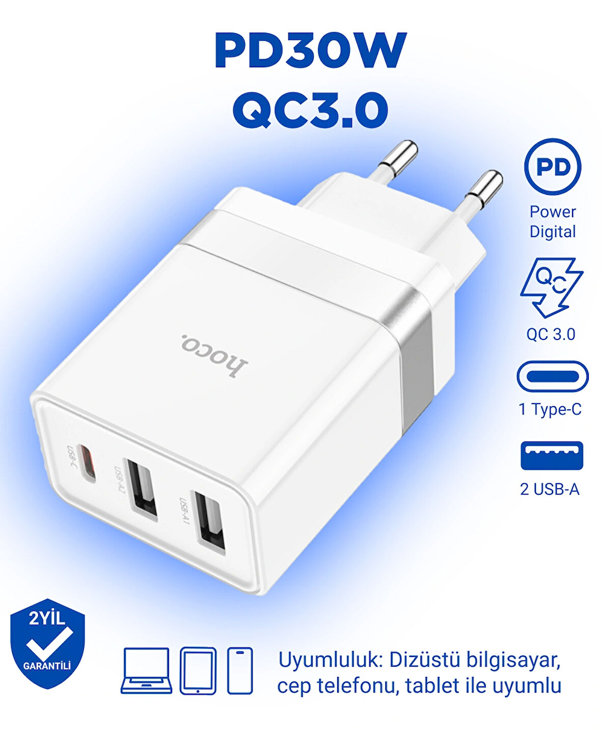 N21 Pro Tourer, Type-C 30W Şarj Adaptörü