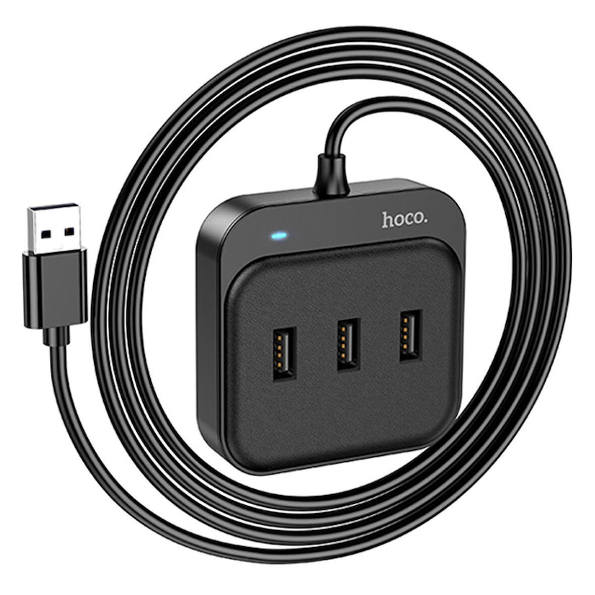 Hoco HB31 Easy 4in1 USB to 4x USB2.0 HUB Çevirici Dönüştürücü Adaptör 1.2m