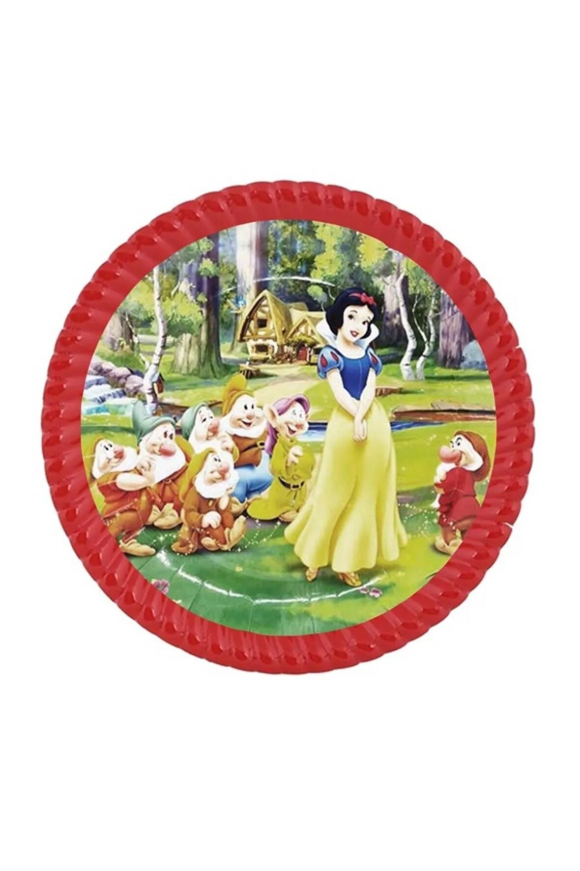 Pamuk Prenses Temalı Karton Tabak 8'li