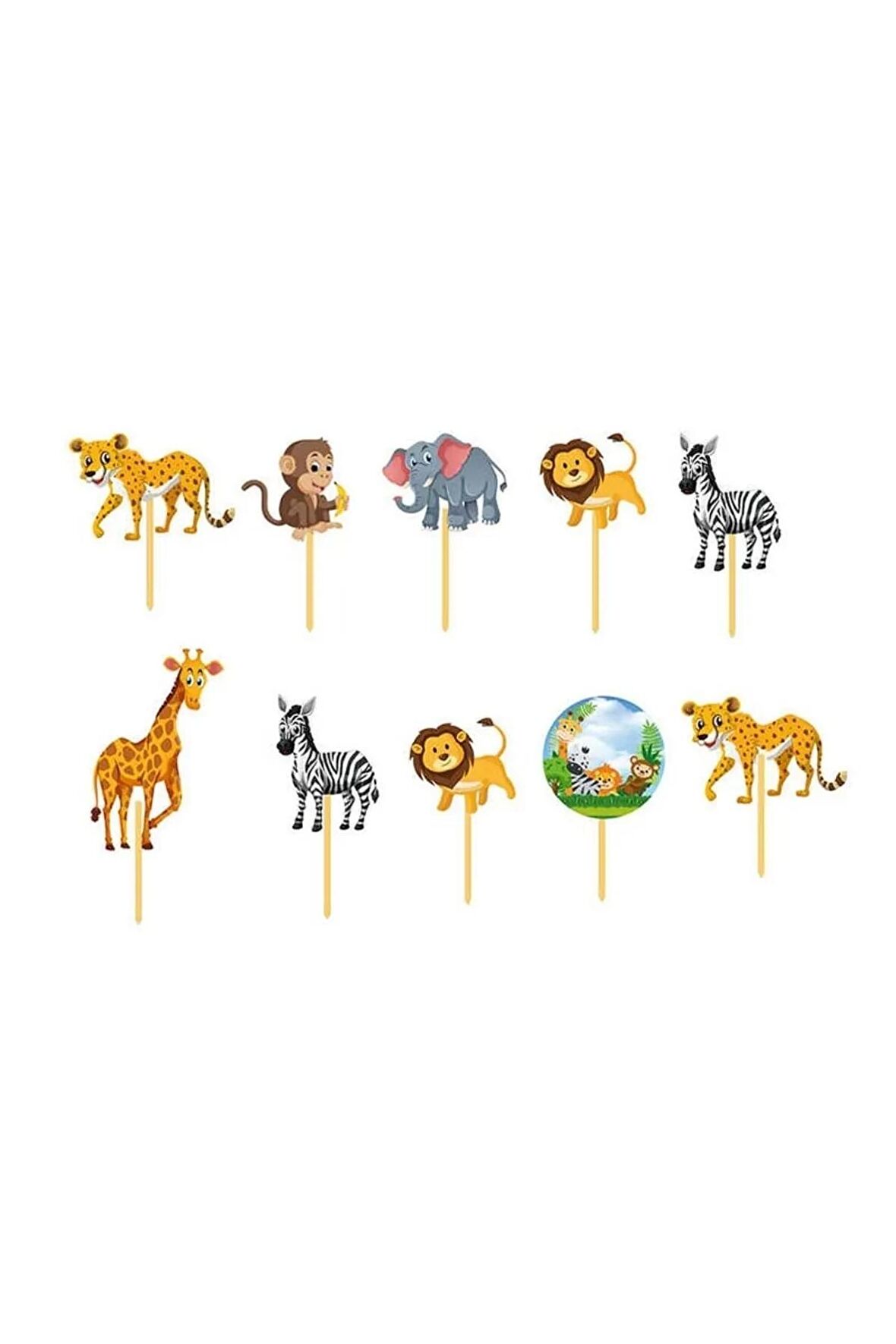 Şekilli Kürdan Safari 10'lu-BRŞ