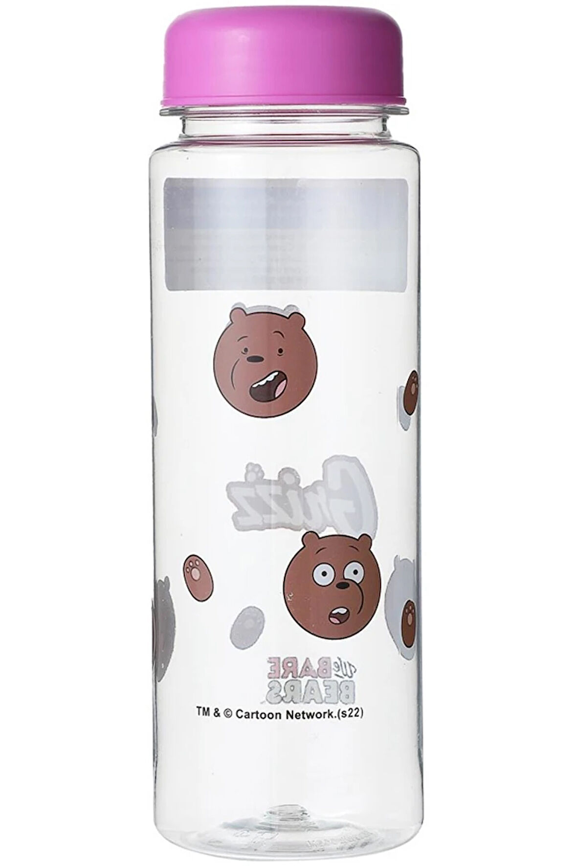 We Bare Bears Lisanslı Sevimli Boz Ayı Su Şişesi (500Ml)