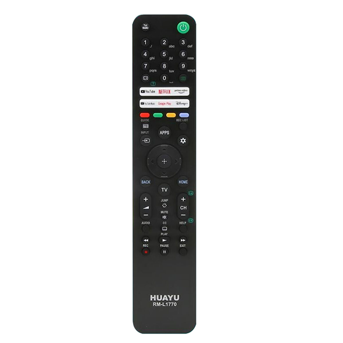 HUAYU KL RM-L1770 SONY YOUTUBE-PRIME VIDEO-GOOGLE PLAY-NETFLIX-DISNEY TUŞLU LCD LED TV KUMANDA