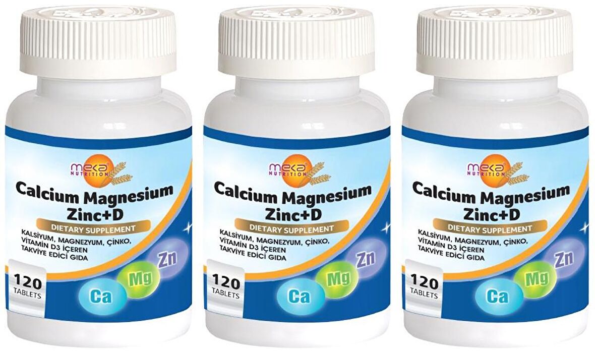 Calcium Magnesium Zinc Vitamin D 3x120 Tablet