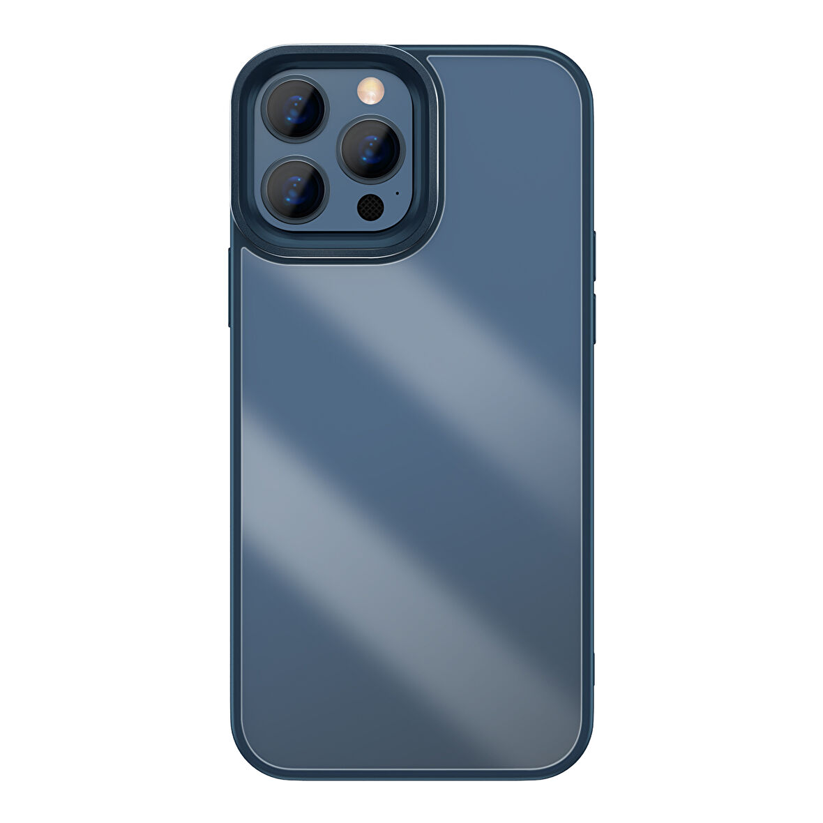 Baseus Crystal iPh 13 Pro Max Kılıf Mavi
