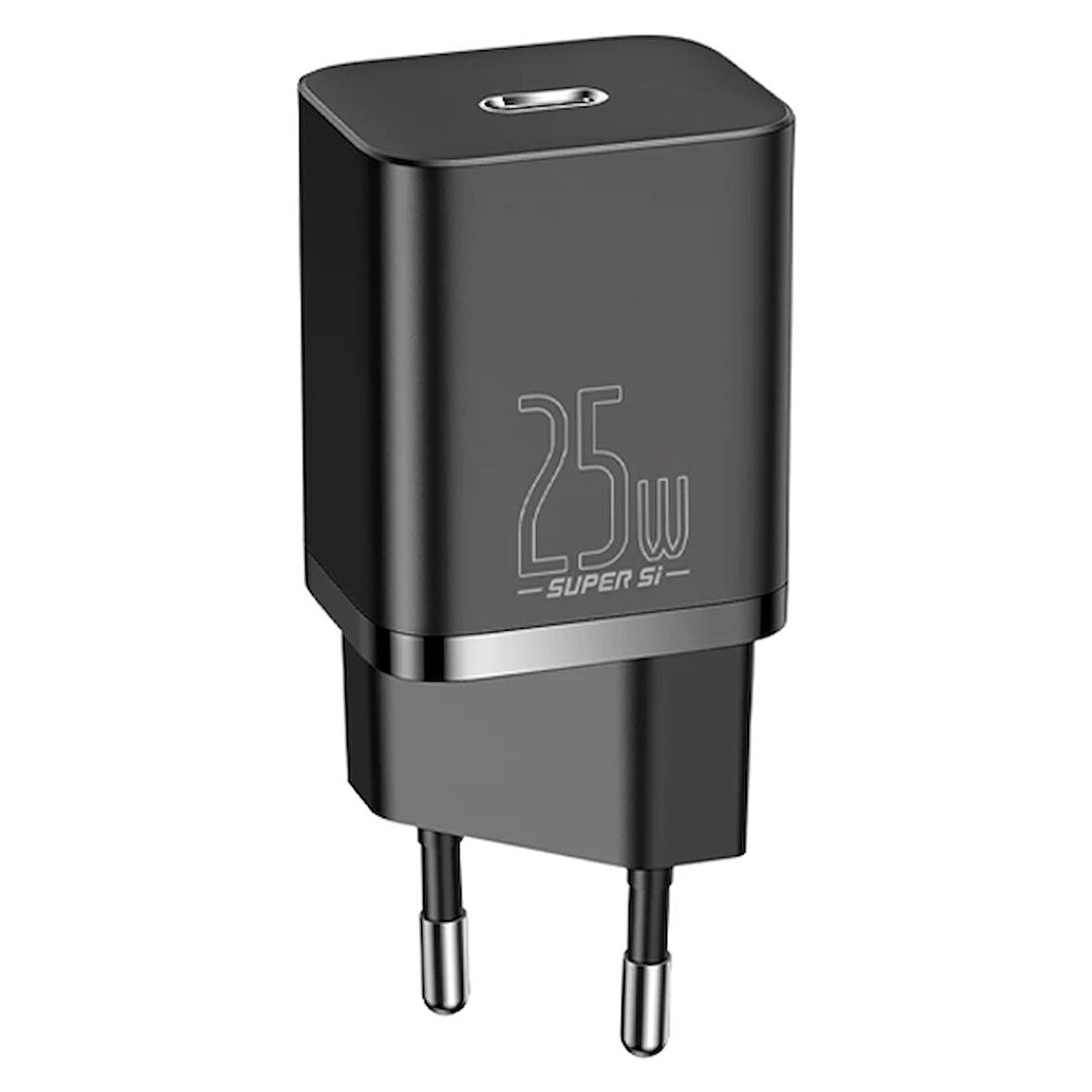 Baseus Super Si 1C Type-C 25 Watt Hızlı Şarj Adaptörü Siyah