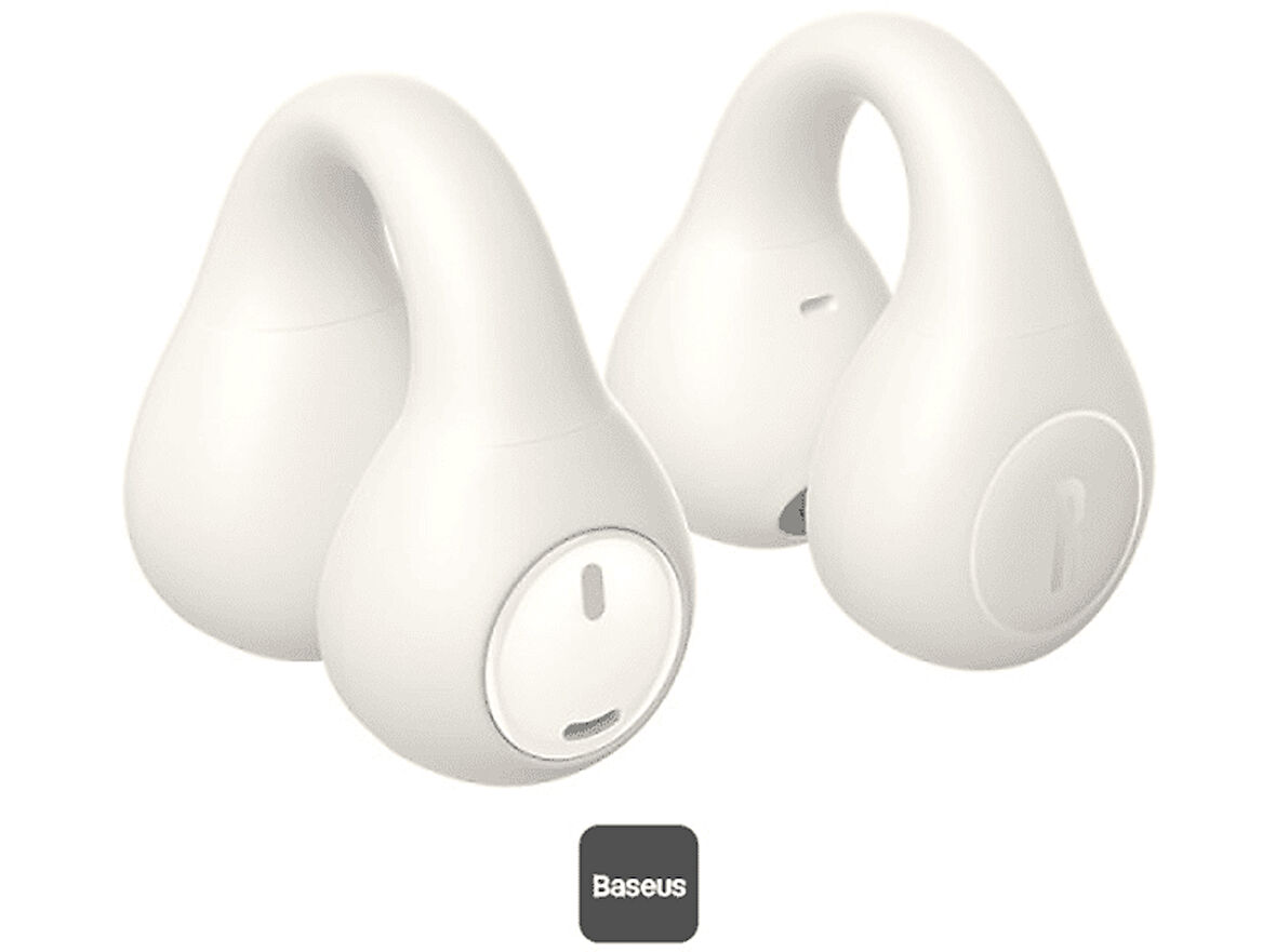 BASEUS AirGo AS01 Open-Ear TWS Kablosuz Bluetooth Kulak İçi Kulaklık Beyaz