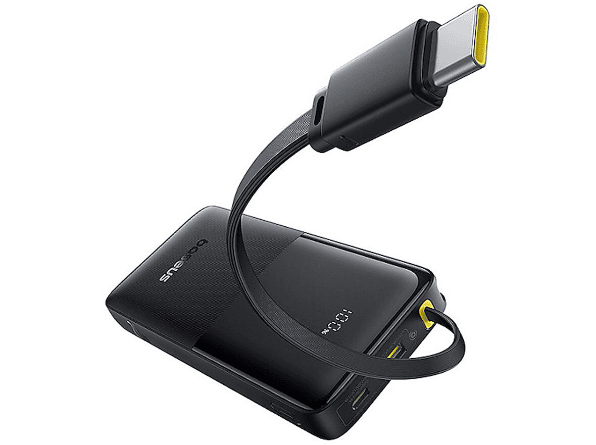 BASEUS Bipow 2 10000mAh Taşınabilir Şarj Cihazı Siyah