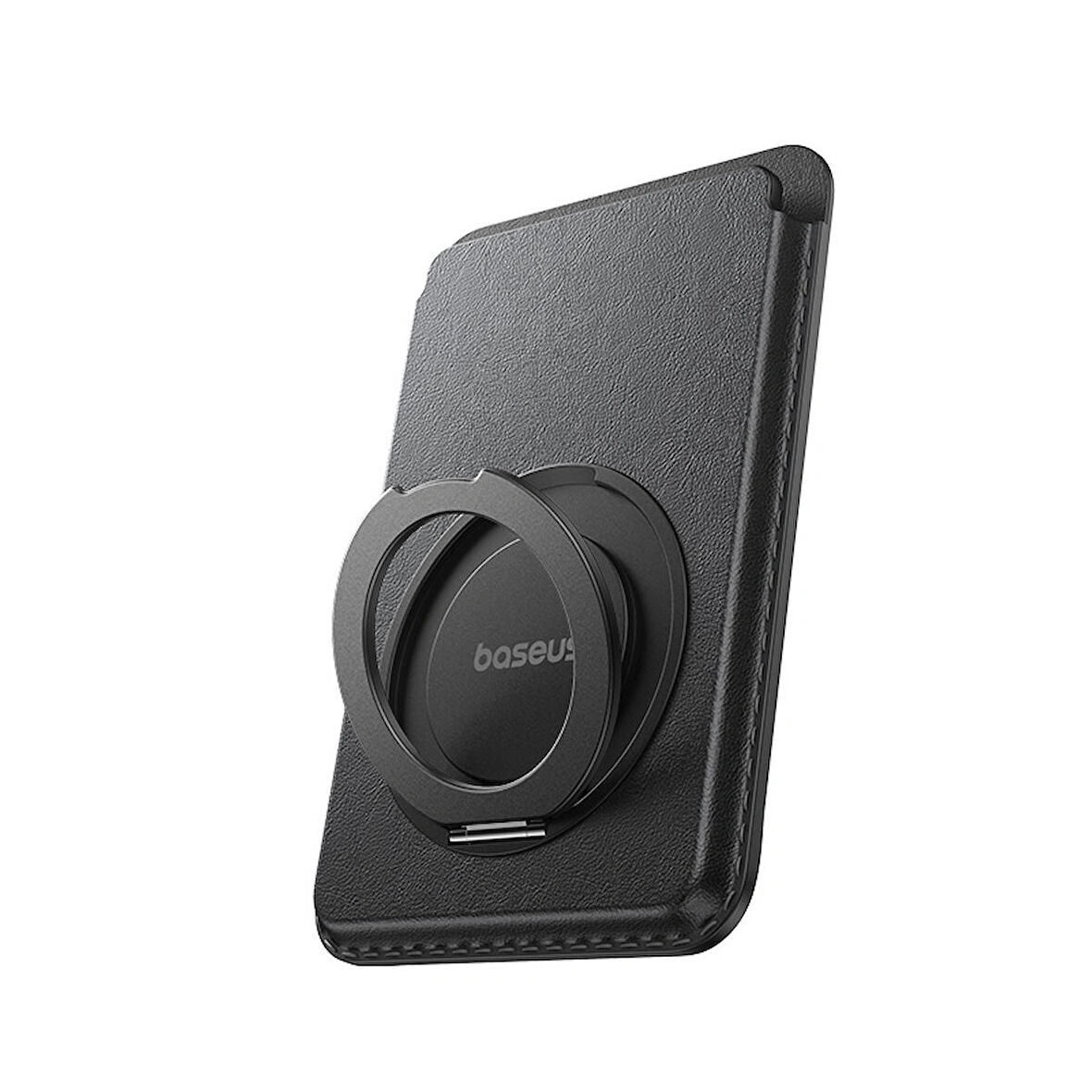 Baseus MagPro 3 Manyetik Standlı Cüzdan, Siyah MagSafe Wallet