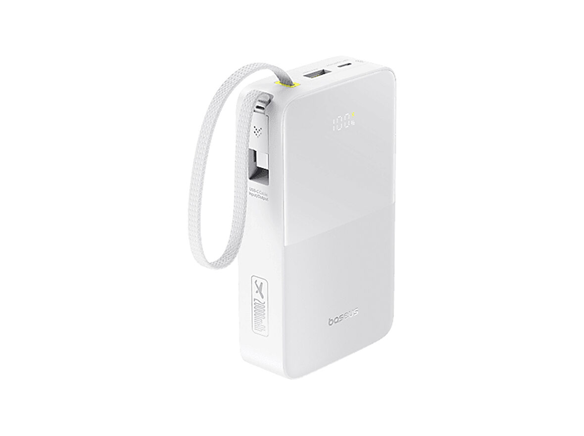 BASEUS Enerfill FC51 20.000 mAh 22.5W Taşınabilir Şarj Cihazı Beyaz